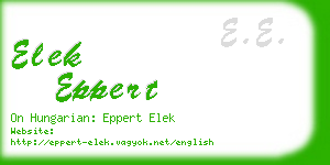 elek eppert business card